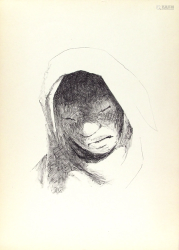 GUILLERMO MEZA - Cabeza - Lithograph