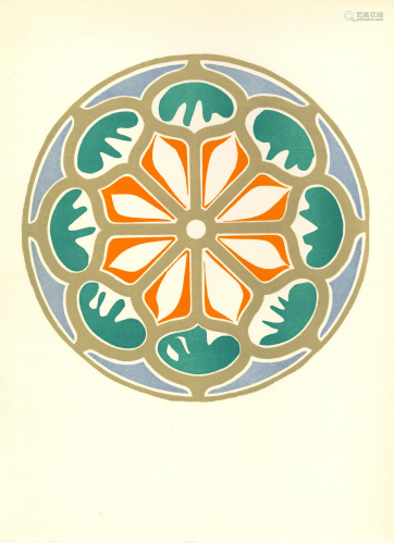 HENRI MATISSE - Rosace - Original color lithograph