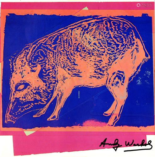 ANDY WARHOL - Giant Chaco Peccary - Color offset