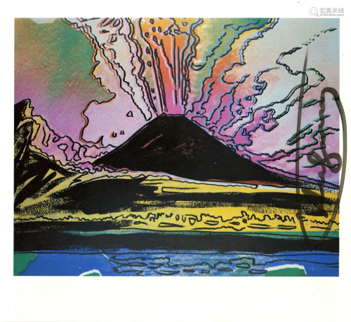 ANDY WARHOL - Vesuvius #13 - Color offset lithograph