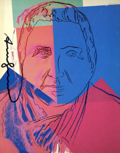 ANDY WARHOL - Gertrude Stein - Color offset lithograph