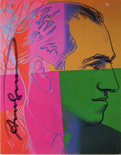 ANDY WARHOL - George Gershwin - Color offset lithograph