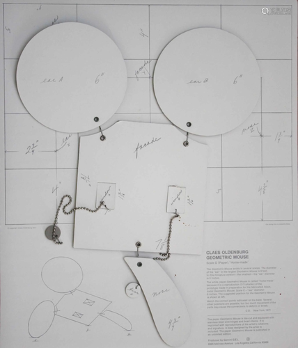 CLAES OLDENBURG - Geometric Mouse - Scale D - Paper and