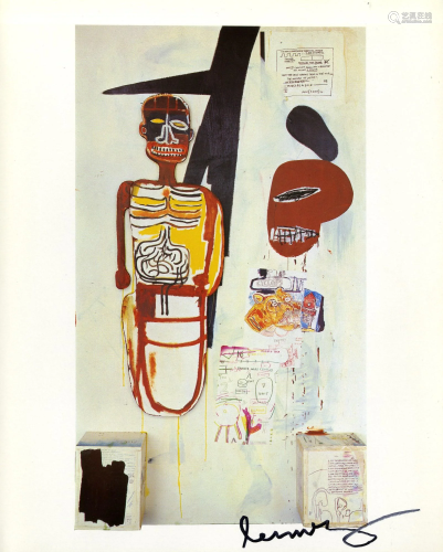 JEAN-MICHEL BASQUIAT - Thin in the Old - Color offset