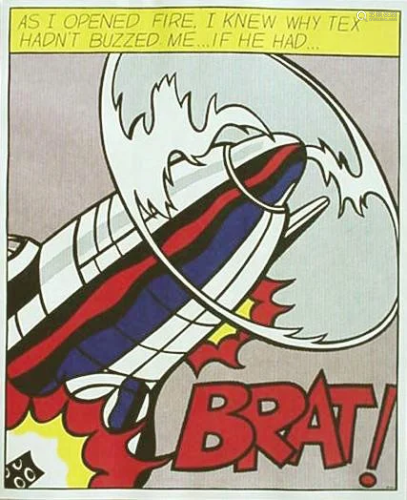 ROY LICHTENSTEIN - As I Opened Fire [later edition] -