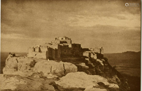 EDWARD S. CURTIS - Walpi, Arizona - Original vintage