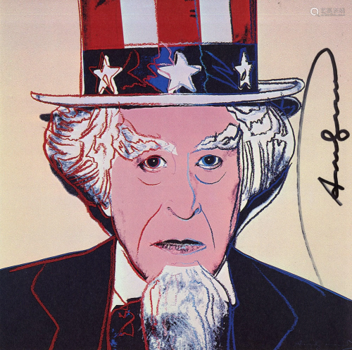 ANDY WARHOL - Uncle Sam - Color offset lithograph