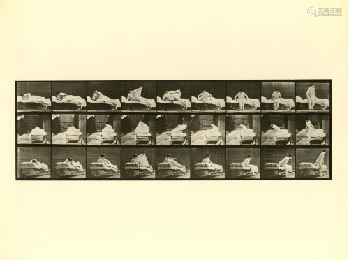 EADWEARD MUYBRIDGE [d'apres] - Woman Getting up from