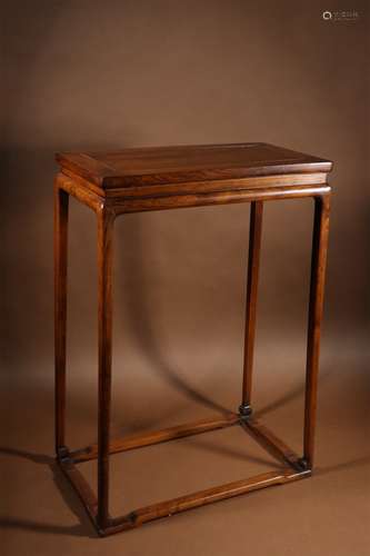 A MING DYNASTY HUANGHUALI WOOD LONG NARROW TABLE