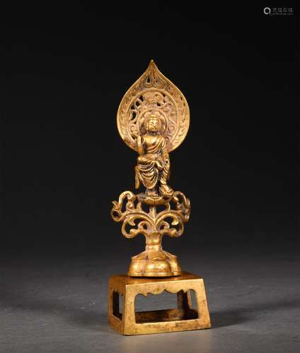 A NORTHERN WEI PURE GOLD BUDDHA STATUE