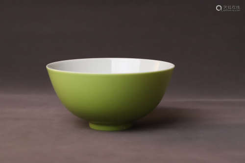 A Green Glazed Porcelain Bowl