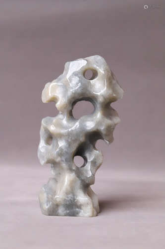 A Lingbi Stone Shape Jade Ornament