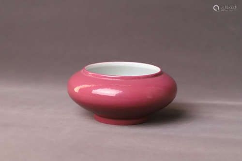 A Pink Glazed Porcelain Vase