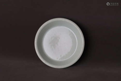 A White Glazed Porcelain Plate