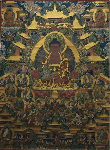 A Tibetan Tangka Painting