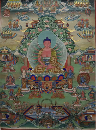 A Tibetan Tangka Painting