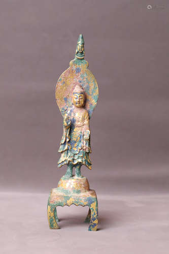 A Bronze Buddha Figure Statue