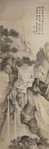 叶昀(1901-1983)松风叠屏