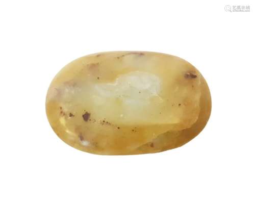Chinese Rare White Jade Pebble