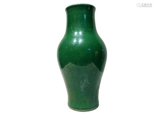 Chinese Green Vase Qing Dynasty