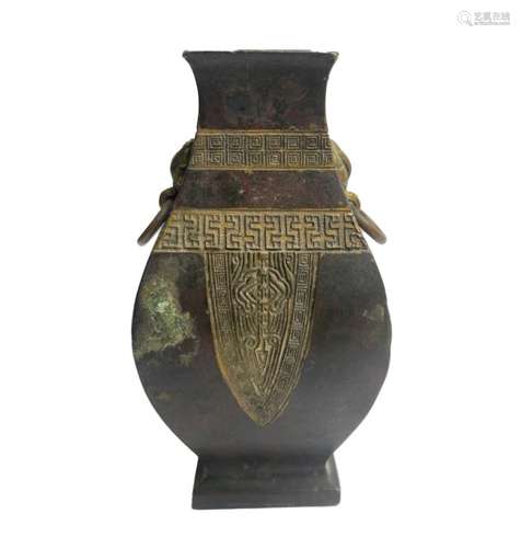 Rare 17th Century Chinese Gilt Bronze Vase