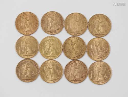 20 francs or Génie par Dupré 1849 A / 1857 A / 1876 A / 1878...