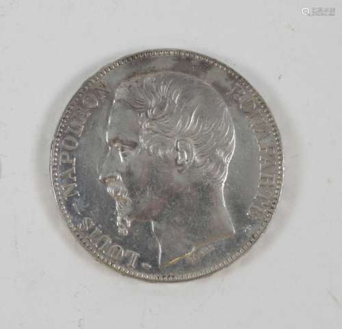 5 Francs Louis Napoléon Bonaparte 1852 A - TTB+