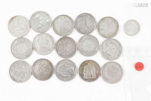 15 écus de 5 Francs Cérès 1850 et 1851 - Dupré 1849 x2 - LNB...