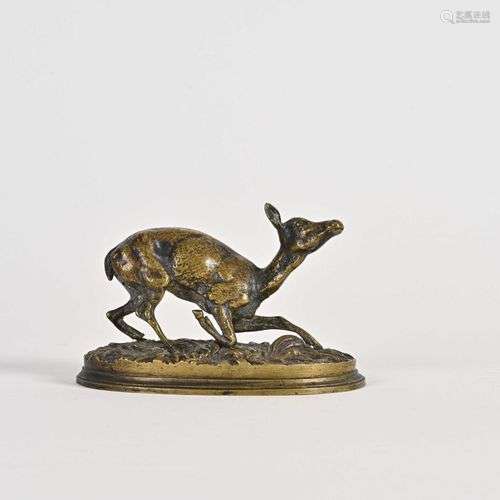 D'après Pierre Jules MENE (1810-1879) Epreuve en bronze à su...