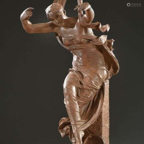 Jean-Jules Cambos (1828-1917) Danseuse au tambourin Épreuve ...