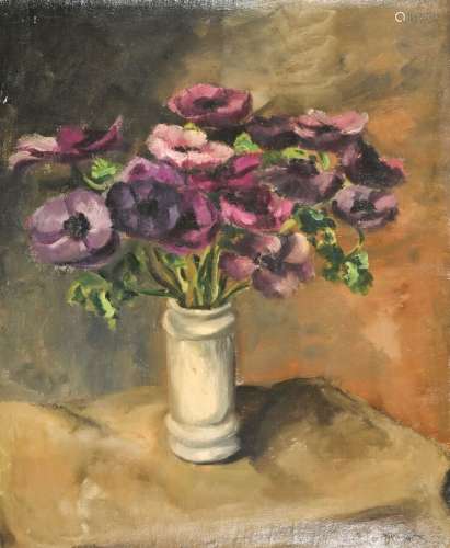 Alice KOHN (1902-1990) Lot composé de cinq huiles sur toile ...