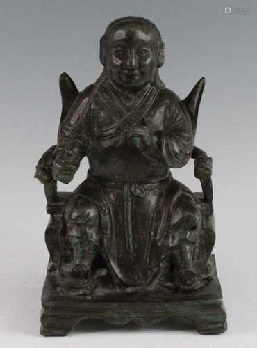 * A large heavy cast bronze figure, possibly depicting the T...