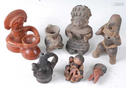 * A collection of pre-Columbian style and other pottery and ...