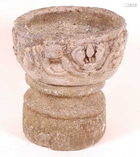 * A reconstituted stone planter of two piece construction, t...