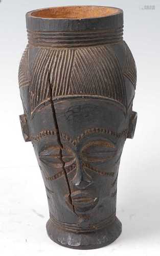 * A carved palm wine cup, Kuba People, D.R.C., mid 20th cent...