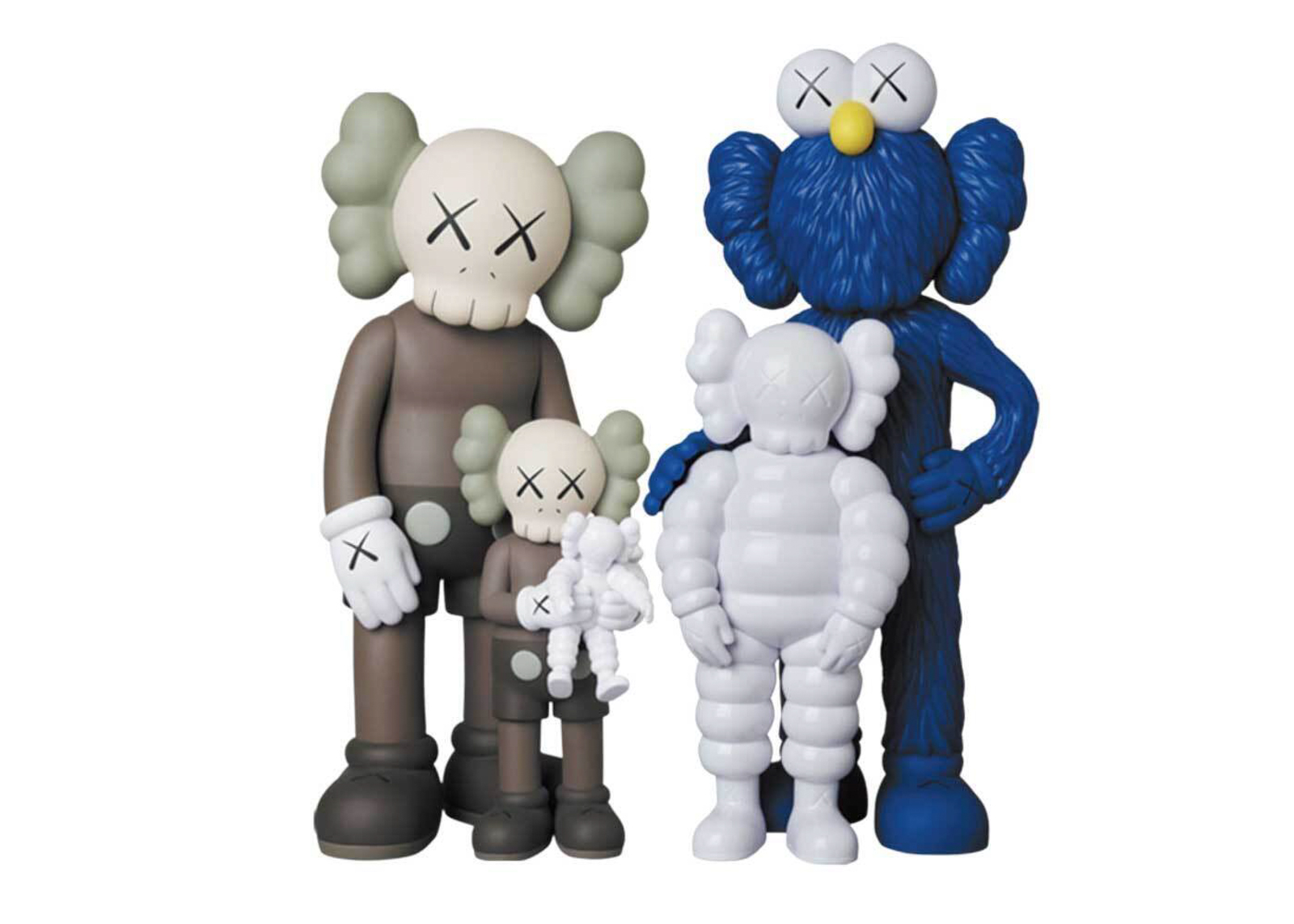 KAWS 全家福棕/藍/白－【Deal Price Picture】