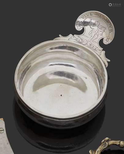 LE HAVRE DE GRACE 1756-1768Tasse à vin en argent uni bordé d...