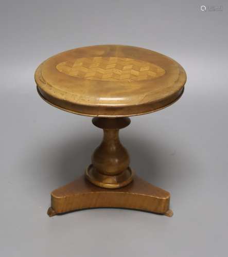 A Victorian mahogany Apprentice made miniature centre table,...