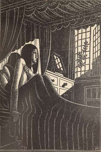 Eric Gill (1882-1940), wood engraving, Autumn Midnight, JP23...