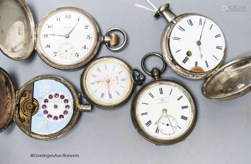 A George III silver hunter pocket watch, by Cameron, Liverpo...