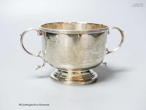 A late Victorian Scottish silver two handled bowl, Hamilton ...