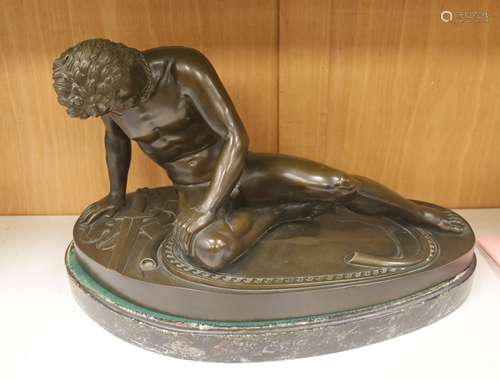 After the Antique, a large bronze figure of 'The Dying Gaul'...