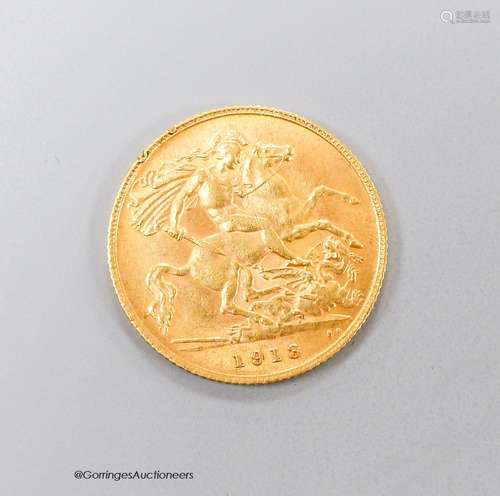 A George VI gold half sovereign