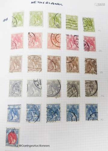 Two albums of foreign stamps with Europe, China from 1884, J...