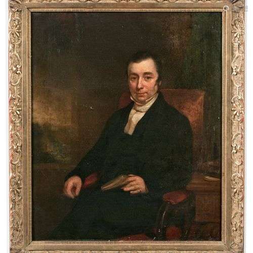 École ANGLAISE vers 1820 Portrait présumé de Constable Toile...