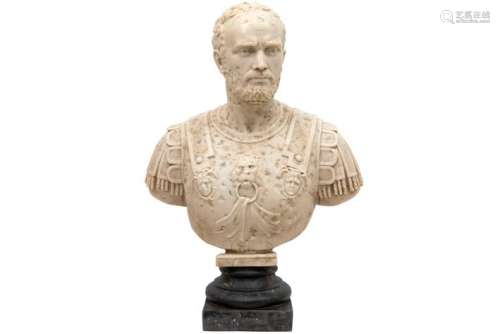 Allicht Italiaanse buste in marmer van een Romeinze keizer o...