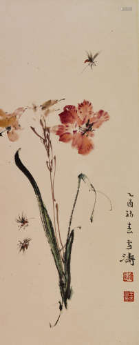 王雪濤 近現代 花卉 設色紙本 立軸