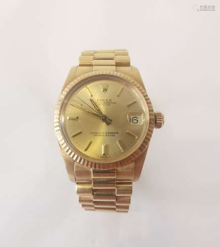 ROLEX. Ref. 6827, n°5894051. Oyster Perpetual Datejust lady,...
