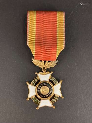 FRANCE. Médaille de la Société Mutuelle des Vétérans, Lure. ...