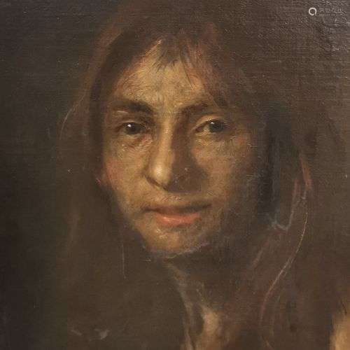 Ecole du XVIIe siècle. Portrait d'un jeune homme. Huile sur ...